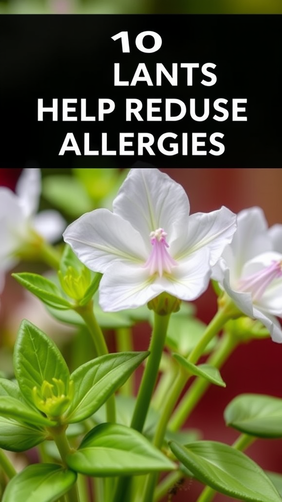 “10 Plants That Help Reduce Allergies”